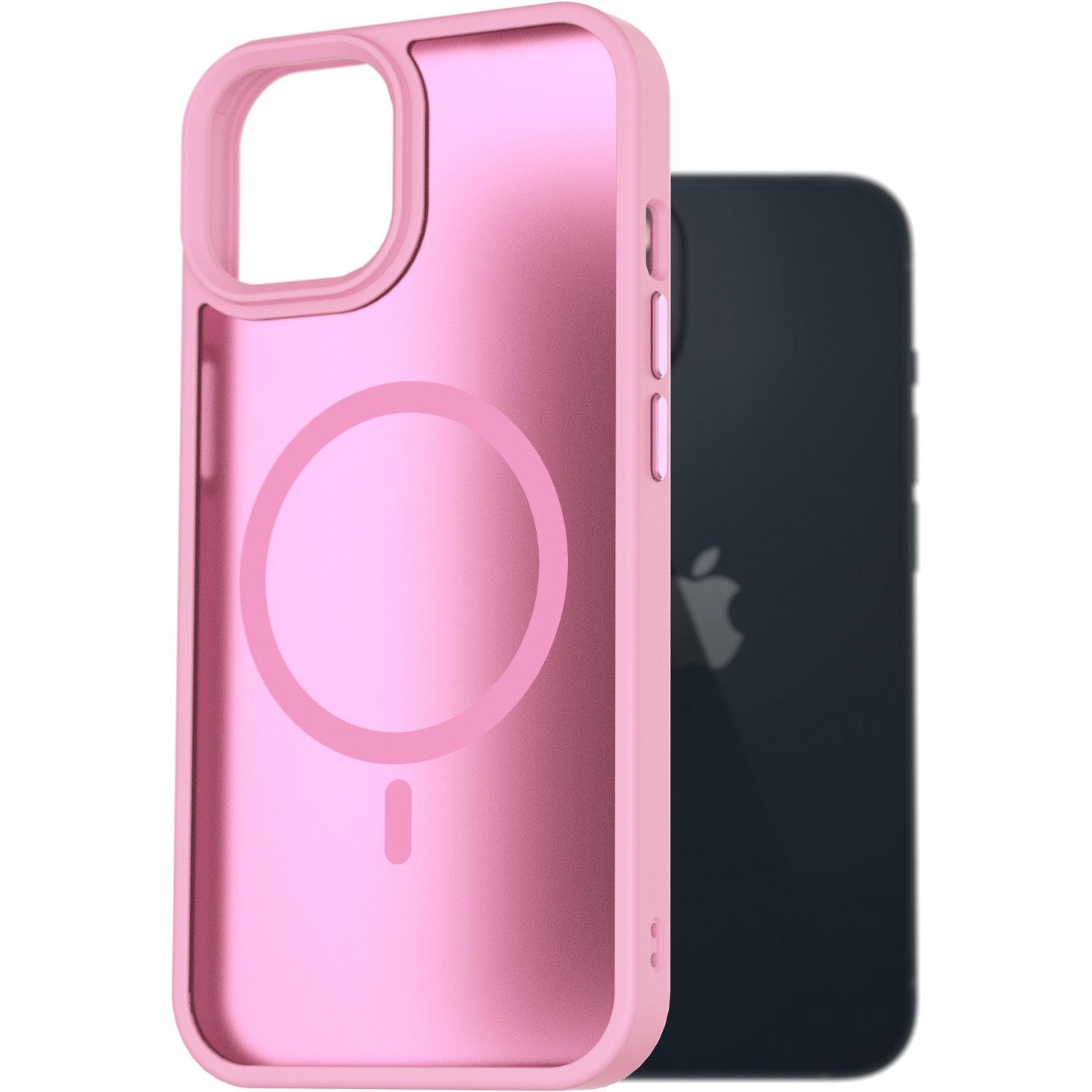 AlzaGuard Matte Case Compatible with Magsafe iPhone 13 levendula-rózsaszín tok (AGD-PCMM62LP)