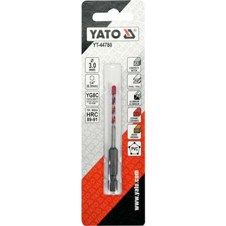 Yato Yt-44780 3Mm Hex fúrószár (YT-44780)
