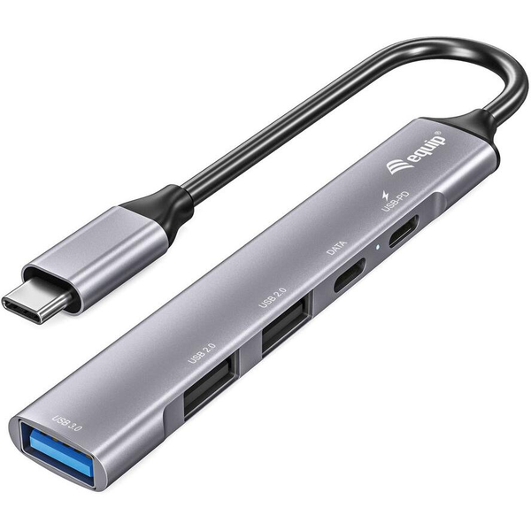 Equip 128962 Schnittstellen-Hub USB 3.2 Gen 1 (3.1 Gen 1) Type-C 5000 Mbit/s Silber