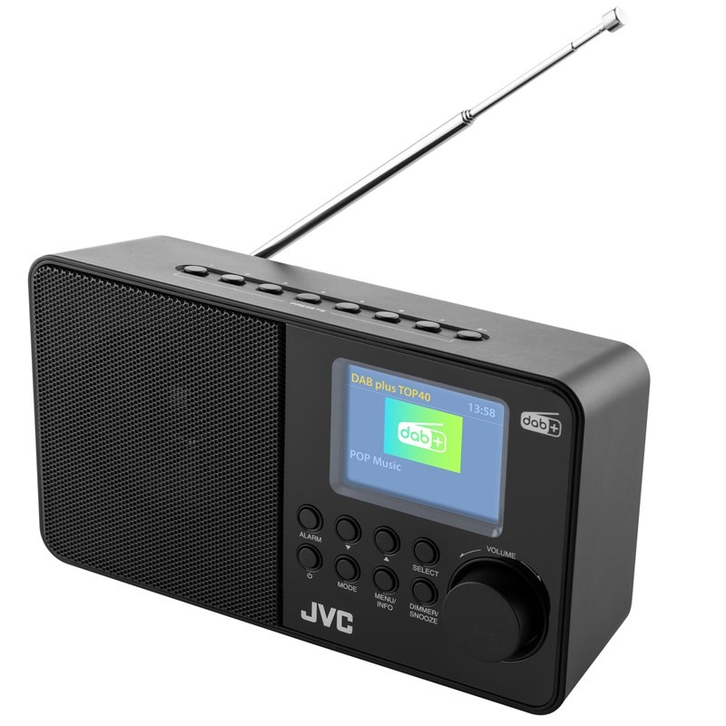 JVC DAB RA-E611B-DAB Rádió - Fekete (RA-E611B-DAB)