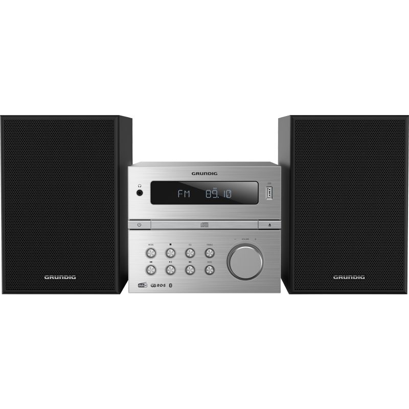 Grundig CMS 4200 Otthoni mikro hangrendszer 120 W Fekete, Ezüst (GHF1070)