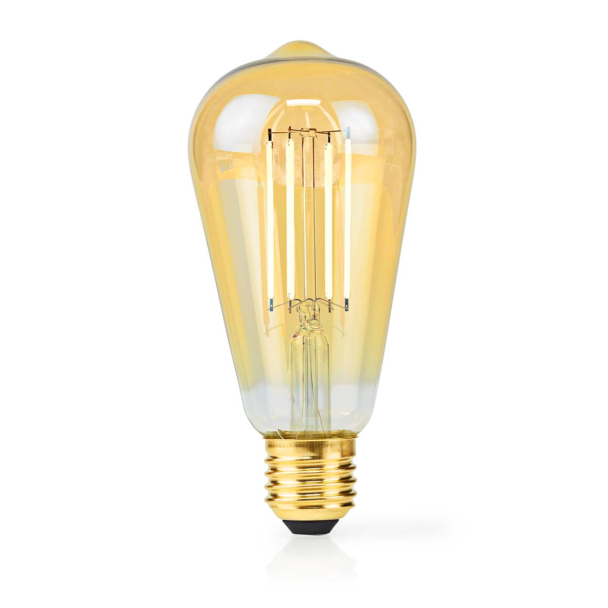 Nedis Retro Stílus 4.9W E27 LED Izzó - Extra Meleg Fehér (LBDE27ST64GD1)