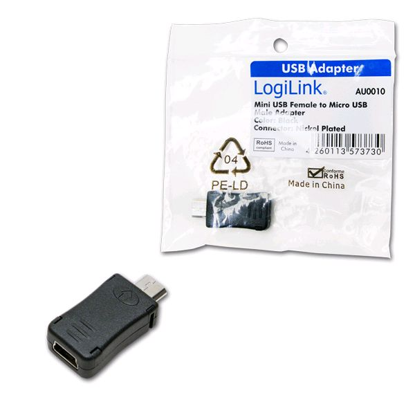 LogiLink Adapter Mini USB Bu  > Micro USB St