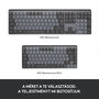 Logitech MX Mechanical tastaturi RF Wireless + Bluetooth QWERTY Engleză Regatul Unit Grafit, Gri
