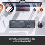 Logitech MX Mechanical tastaturi RF Wireless + Bluetooth QWERTY Engleză Regatul Unit Grafit, Gri