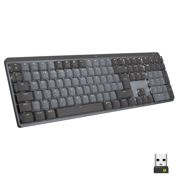 Logitech MX Mechanical tastaturi RF Wireless + Bluetooth QWERTY Engleză Regatul Unit Grafit, Gri