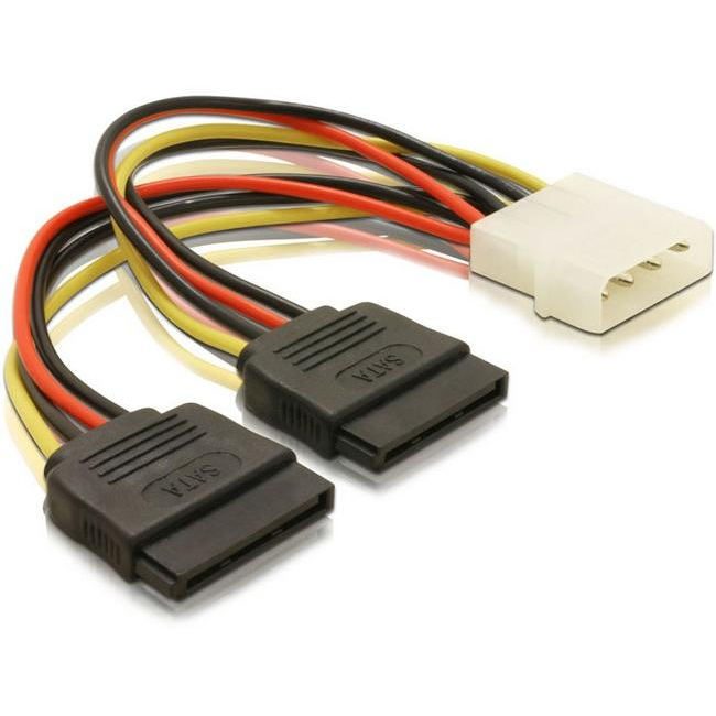 DeLock DL60102 Cable Power 4pin male -> SATA HDD 2x (DL60102)