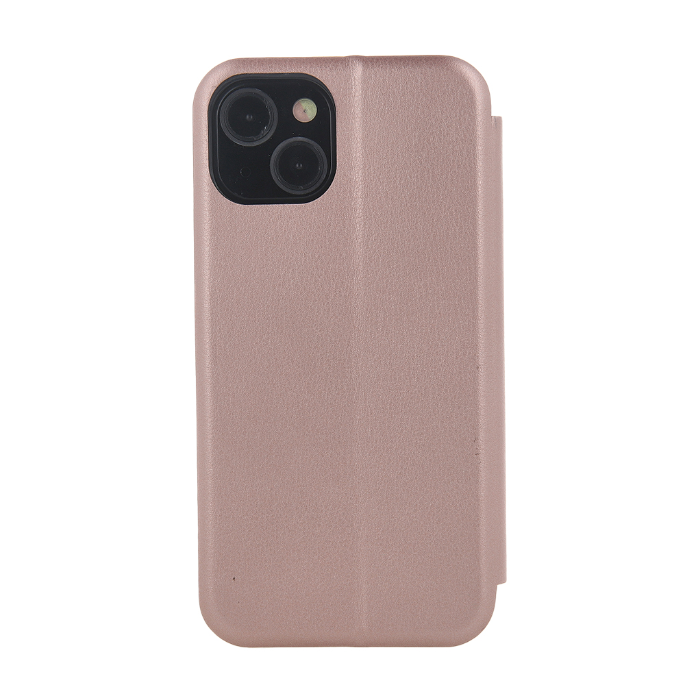Samsung Galaxy S23 FE SM-S711, Oldalra nyíló tok, stand, Forcell Elegance, vörösarany (5907457711907)