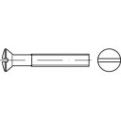 TOOLCRAFT 134372 Süllyesztett fejű csavarok M8 60 mm Egyeneshornyú DIN 964 Acél Galvanikusan cinkezett 100 db