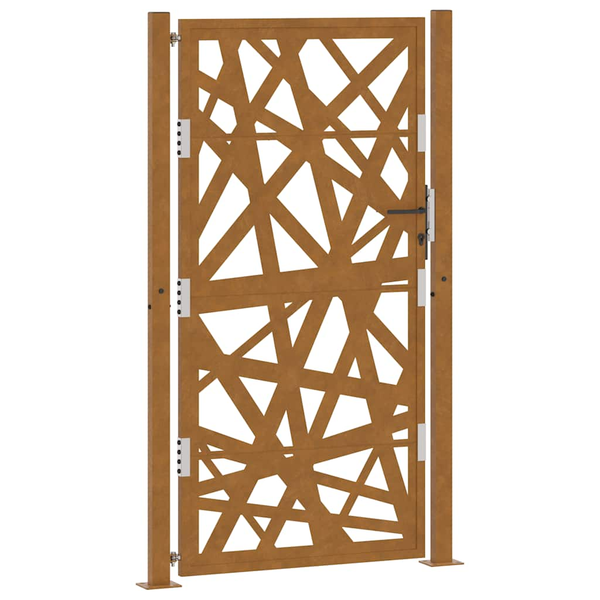 Poartă de grădină Design cu lumină oțel rezistent la intemperii