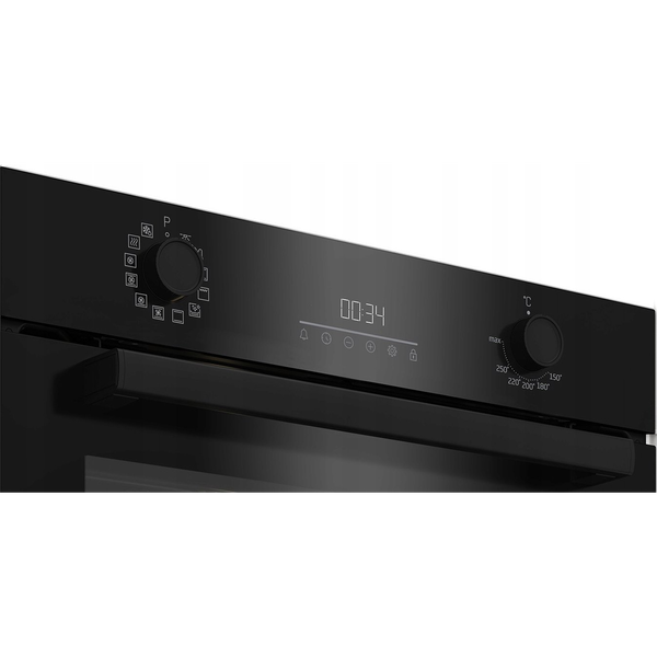 Sütő Beko BBIM18300BS légkeverés grill fekete üveg előlap 3D