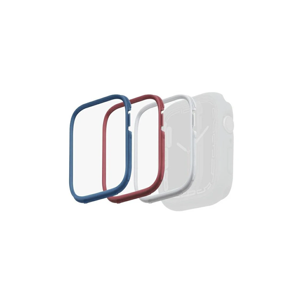 UNIQ keretek for Moduo 3in1 Apple Watch Series 4/5/6/7/8/SE/SE2/SE3 készülékhez 44/45mm kék-piros-fehér