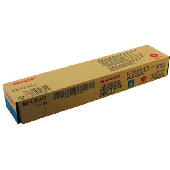 Cartuș de toner albastru Sharp MX-C38GTC, 10.000 de pagini