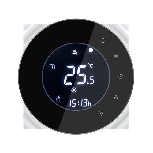 SMARTZILLA Tuya okos termosztát Fan Coil rendszerhez 4 csöves fekete (2044115) (smart2044115)