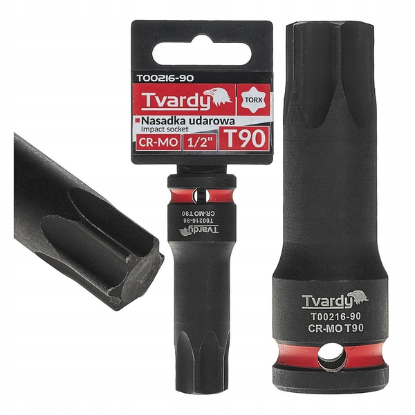 Nasadka udarowa TORX 1/2" T90 CR-MO (8/80)