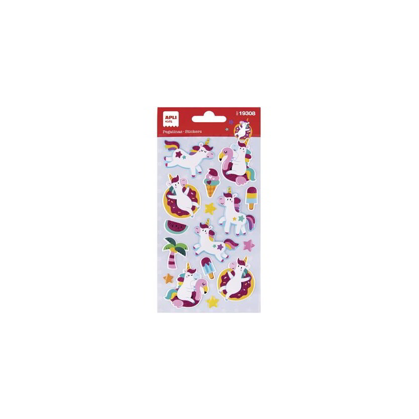 Apli Kids Stickers Matrica készlet - Unikornisok (16 darabos) (19308)