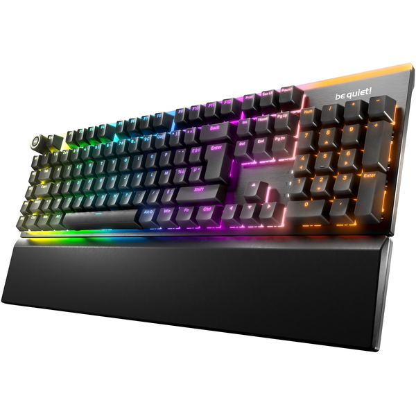 be quiet! Light Mount Silent Tactile FR ISO Tastatur Gaming USB AZERTY Französisch Schwarz