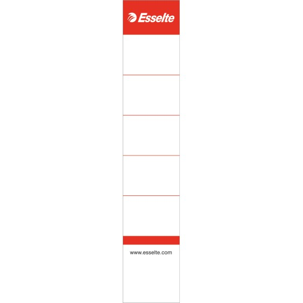 Esselte 30 x 158 mm Kétoldalas cserecímke iratrendezőhöz - Fehér (10 db / csomag)