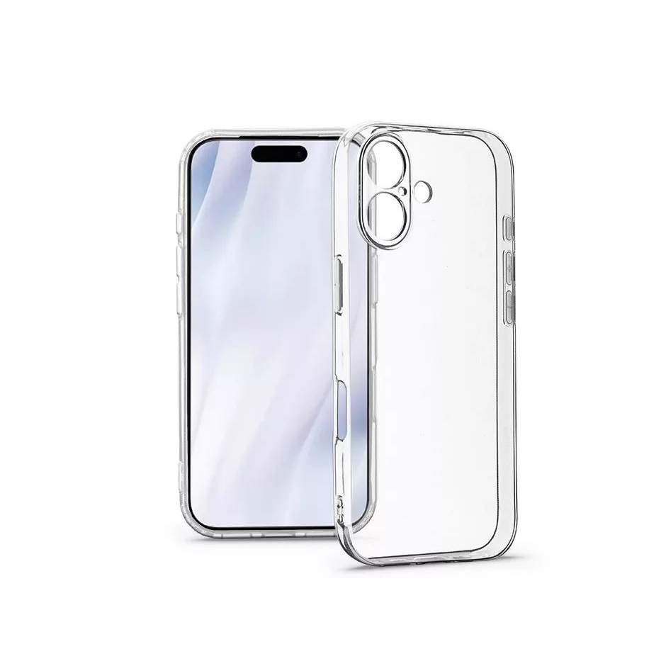 Haffner Clear Case Apple iPhone 17 kameravédős szilikon tok átlátszó (HF454400) (HF454400)