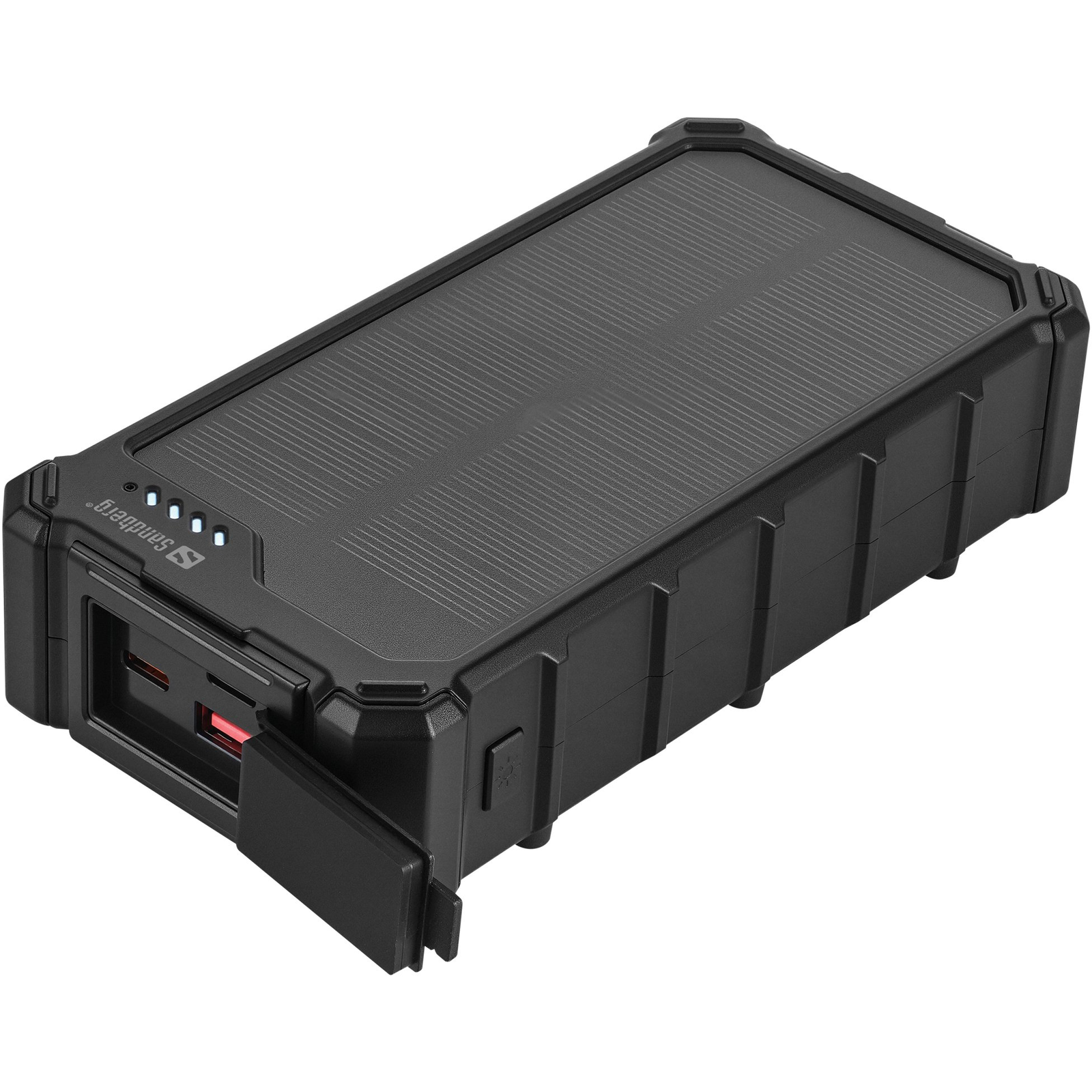 Sandberg 421-24 külső akkumulátor 20000 mAh Fekete (Solar Powerbank CampLED 20000)