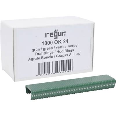 Regur OK 24 fűzőlyukasztó zöld 1000 db Regur 60719 Méret (H x Sz x Ma) 10 x 100 x 20 mm (60719)