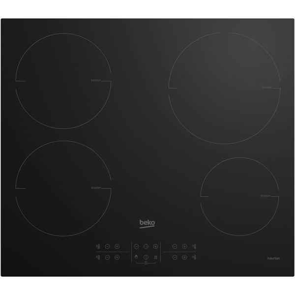 Beko HII64200MT varná doska Čierna Vstavaný 60 cm Indukčná varná doska so zónami 4 zone(s)
