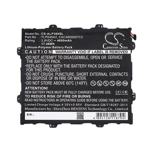 Cameron Sino CS-ALP360SL Vodafone Tab Prime 6 Tablet akkumulátor 4600 mAh (CS-ALP360SL)