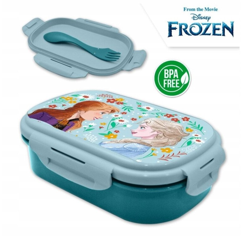Disney Jégvarázs szendvicsdoboz és evőeszköz szett kék (FR50014)