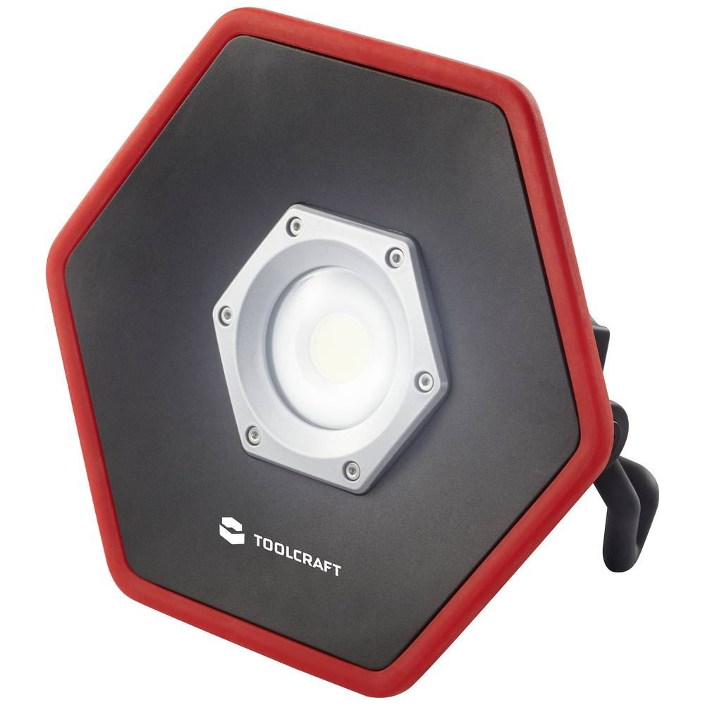 TOOLCRAFT LED Munkalámpa E (A - G) 4400 lm, piros, TO-7447413 (TO7447413)