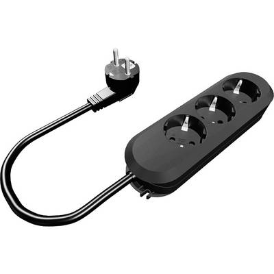 Hálózati elosztó 3 részes, fekete, Bachmann Electric 387.170 (387170)