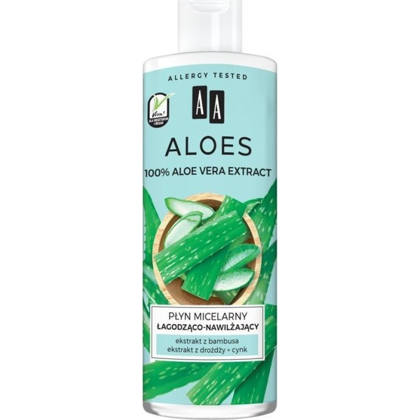 AA Aloes 100% Płyn micelarny łagodząco-nawilżający 400ml