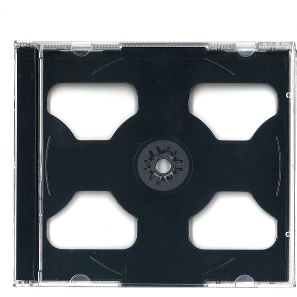 PUDEŁKO JEWEL CASE 2 CD BLACK 45219