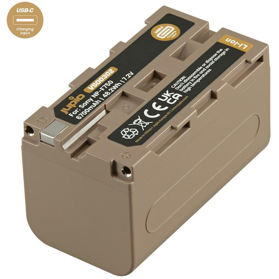 Jupio NP-F750 *ULTRA C* 6700mAh USB-C töltési bemenettel (VSO0302)