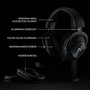 Logitech Pro X Wireless Lightspeed Bluetooth Fejhallgató Headset - Fekete