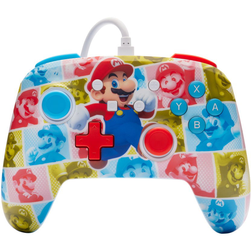 PowerA Enhanced Wired Controller for Nintendo Switch - Super Mario - Mario Hero Reel (NSGP0282-01)