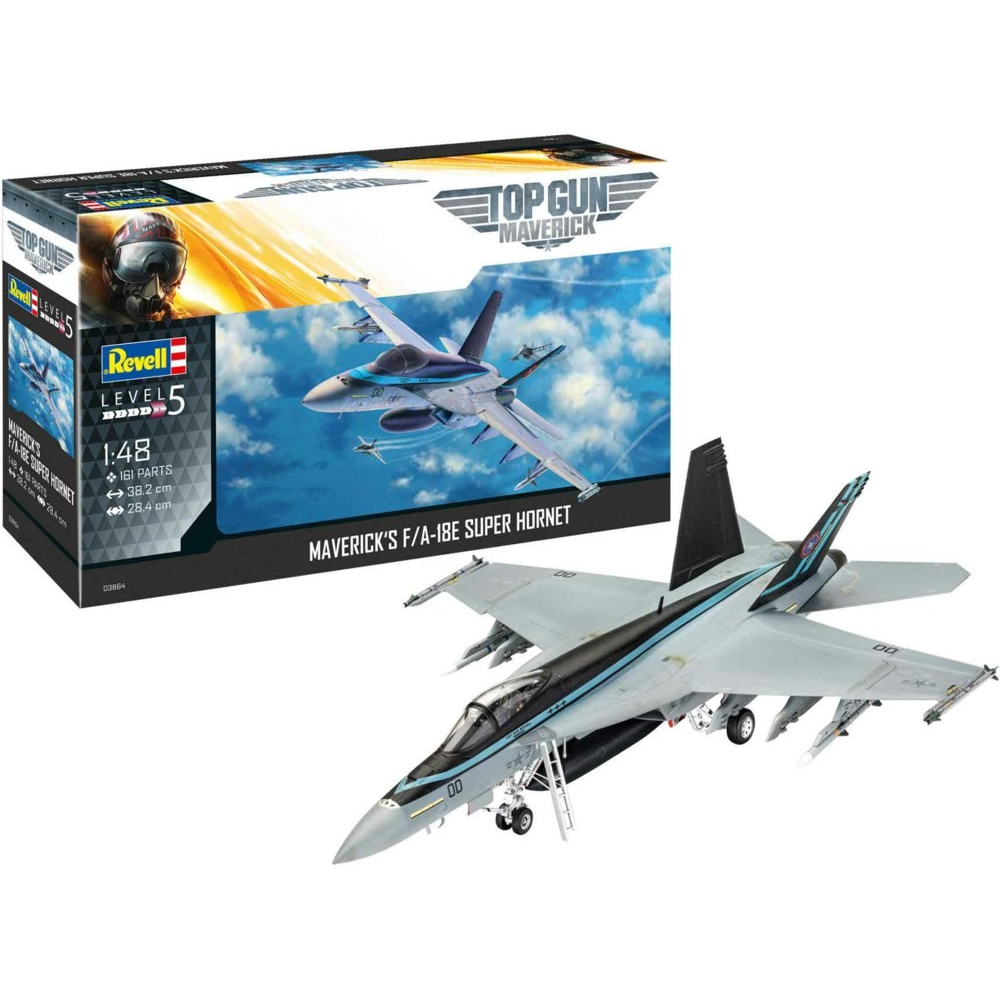 Revell l F/A-18E Super Hornet Top Gun vadászrepülőgép műanyag modell (1:48) (03864)
