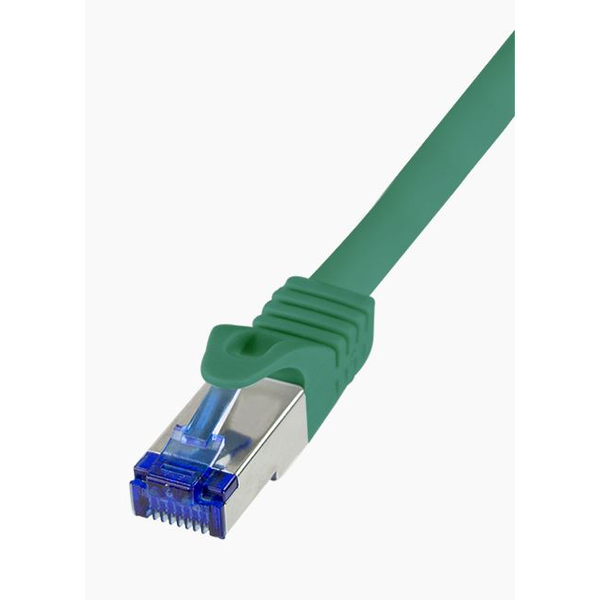 Logilink Patchkabel Ultraflex, Cat.6A, S/FTP, grün, 0,25 m