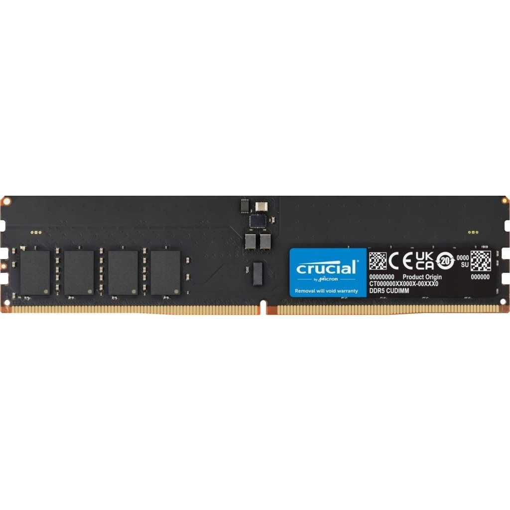 Crucial 16GB DDR5-6400 CUDIMM CL52 memória (CT16G64C52CU5)