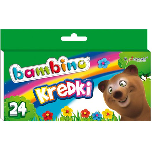 Bambino: Prémium színes zsírkréta 24db-os szett (5903235000218)