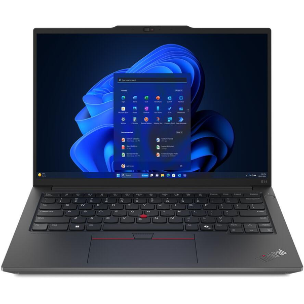 Lenovo ThinkPad E14 AMD Ryzen™ 7 7735HS Laptop 35,6 cm (14") WUXGA 32 GB DDR5-SDRAM 1 TB SSD Wi-Fi 6E (802.11ax) Windows 11 Pro Fekete