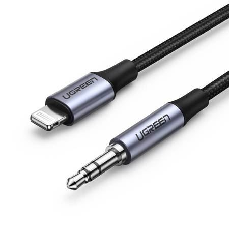 Ugreen 70509 Handykabel Silber 1 m 3.5mm Lightning