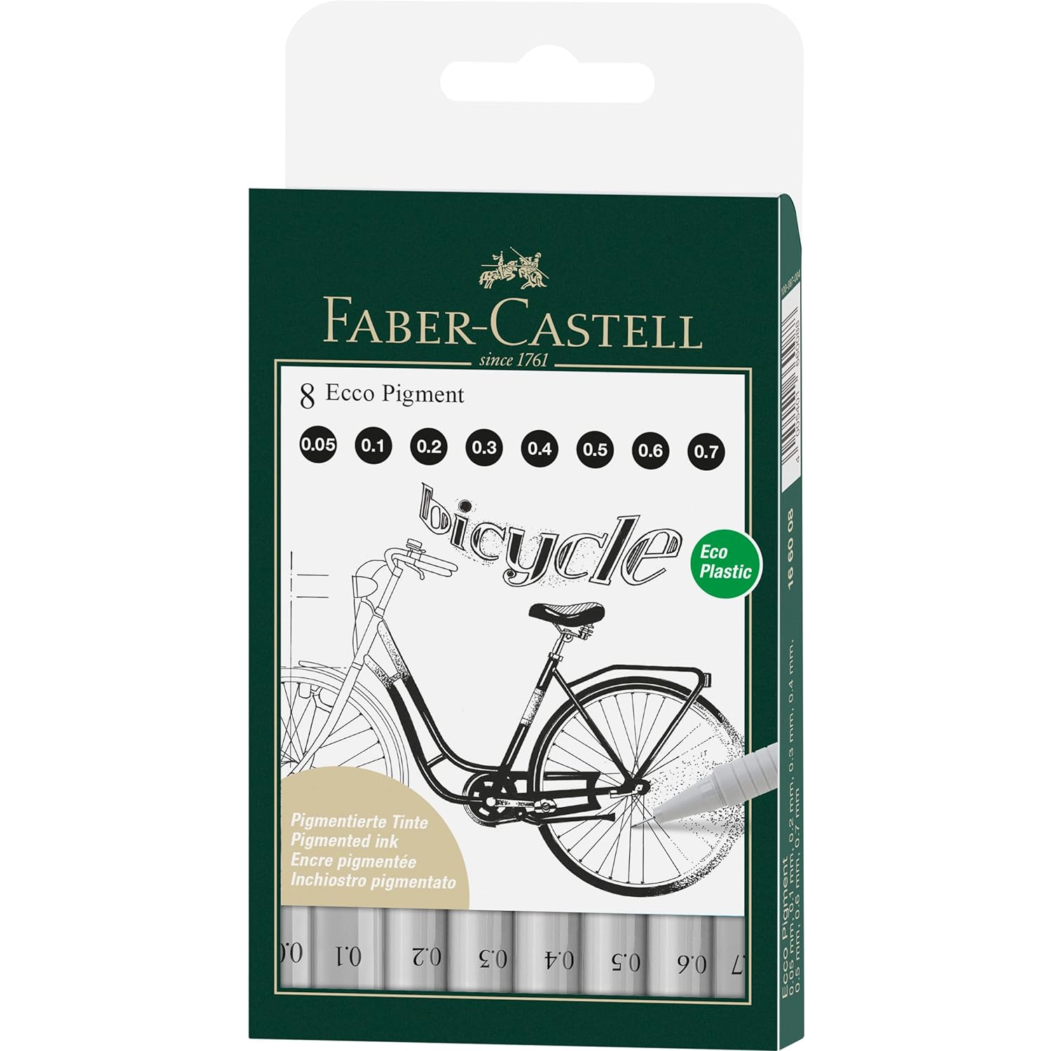 Faber Castell TFS Ecco Pigment 0.05/1/2/3/4/5/6/7 (166008)