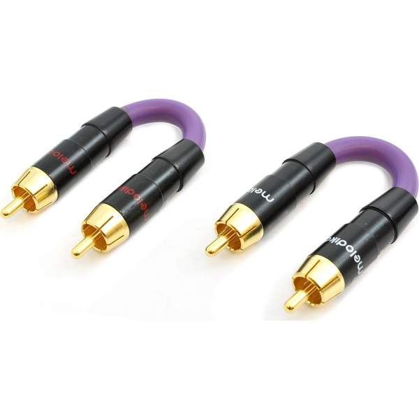 Adapter AV Melodika RCA (Cinch) x2 - RCA (Cinch) x2 fioletowy