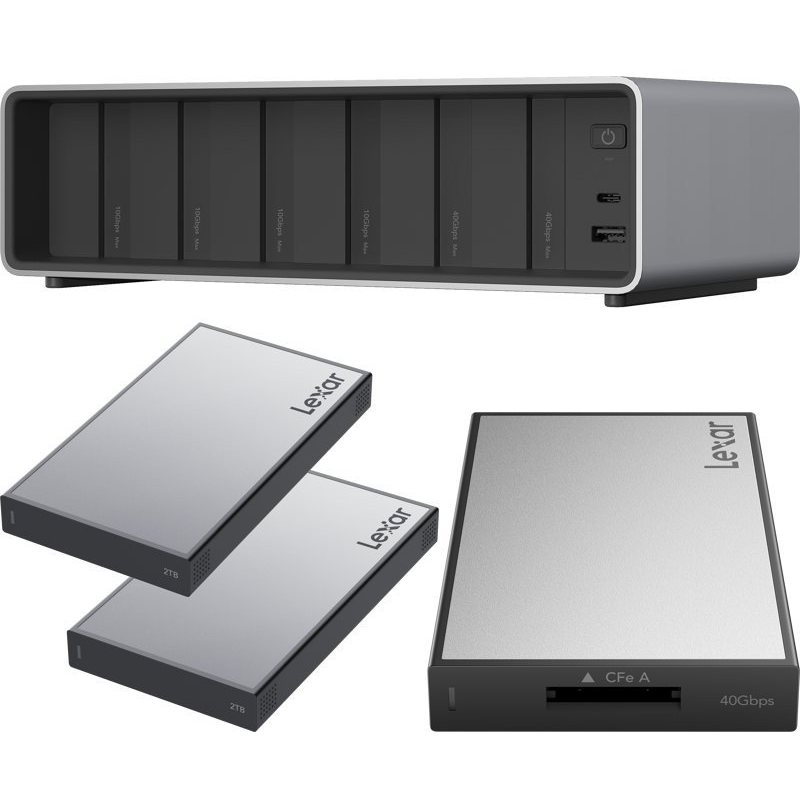 Lexar Professional Workflow Pro with CFexpress Type A reader and 2x2TB SSD