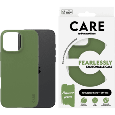PanzerGlass Care Fashion Colors Apple iPhone 16 Pro Max Telefon tok - Zöld (1408)