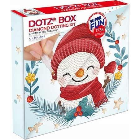 Diamond Dotz Dotz Box képkészítő készlet - Hóember (018-DBX057)