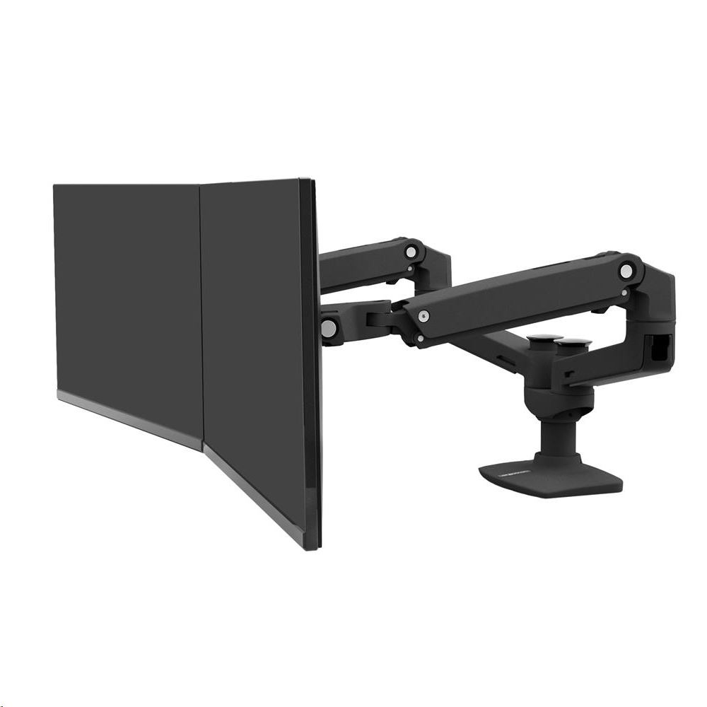 Ergotron LX Dual Side-by-Side Arm monitortartó asztali kar 27" fekete (45-245-224) (45-245-224)