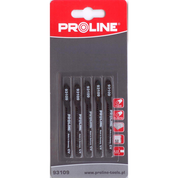  Pro-Line Brzeszczoty do wyrzynarki 5szt. 75mm 12TPI typ T - 93109