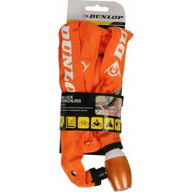 Zabezpečenie bicykla reťazou Dunlop 8711252416984