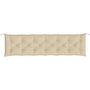 bézs oxford szövet kerti padpárna 200 x 50 x 7 cm